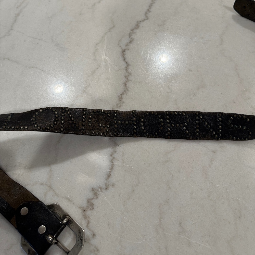 Vintage Old Stud Handmade Belt – Longhorn Design